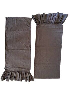 Len OK Love Your Linen Ruffled Pillow Shams Cottage Core Set Of 2 King